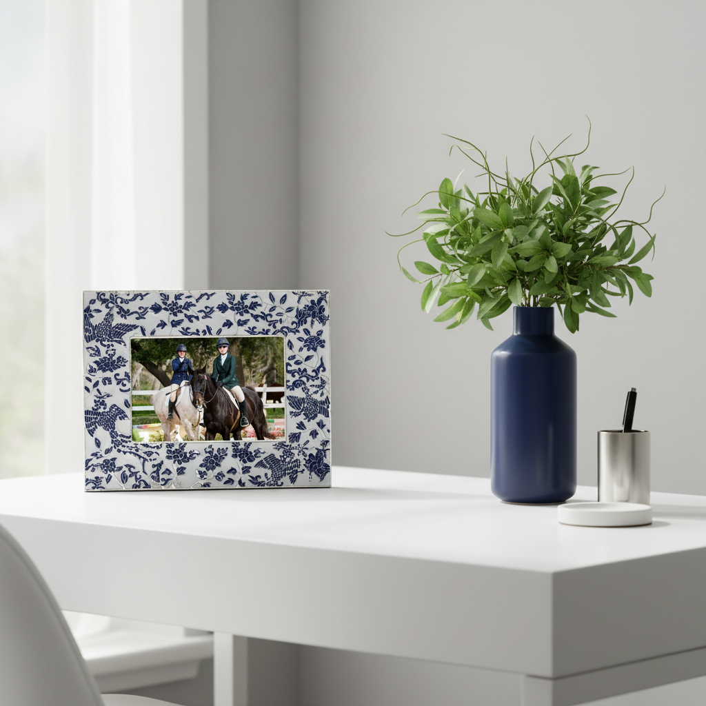 Olivia Riegel Picture Frames Olivia Riegel Blue & White Imperial Phoenix Frame Blue 5" x 7"