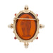 Olivia Riegel Jewelry Olivia Riegel Byzantine Revival Amber Intaglio Brooch with Pearls