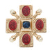 Olivia Riegel Jewelry Olivia Riegel Byzantine Revival Cross Brooch with Intaglios & Pearls