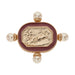 Olivia Riegel Jewelry Olivia Riegel Byzantine Revival Gold Intaglio Brooch with Pearls