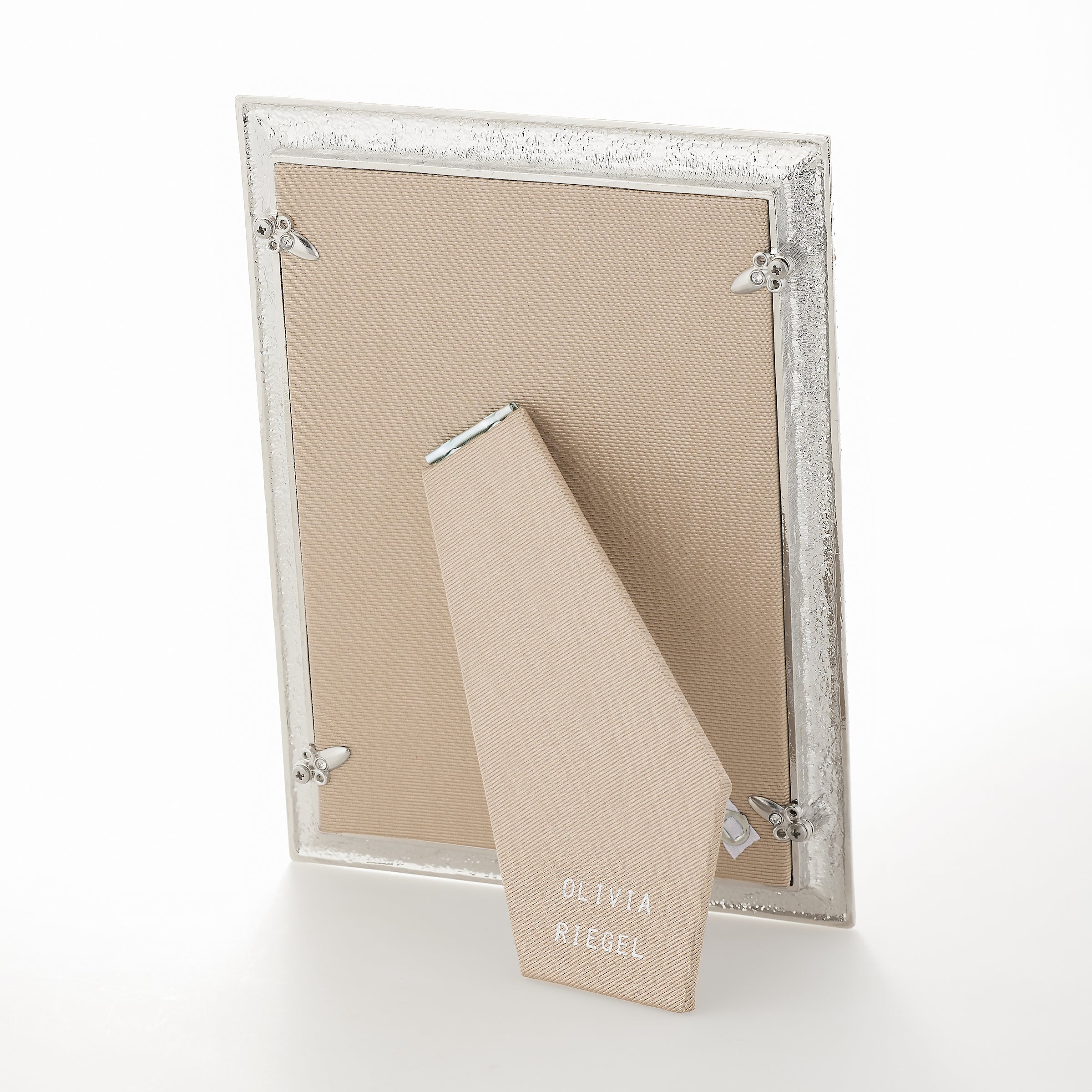 Olivia Riegel Picture Frames Olivia Riegel Classic Crystal Pavé Picture Frame Silver 5" x 7"