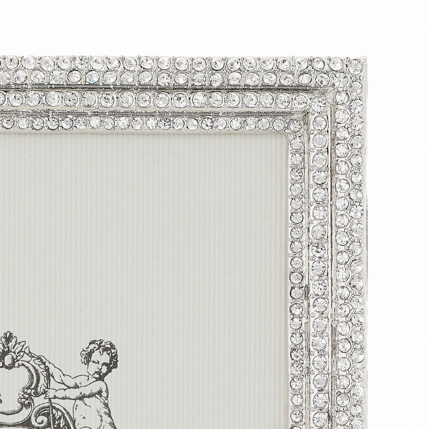 Olivia Riegel Picture Frames Olivia Riegel Classic Crystal Pavé Picture Frame Silver 8" x 10"