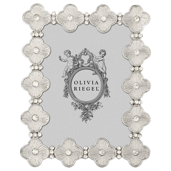 Olivia Riegel Picture Frames Olivia Riegel Clover Frame Silver 2.5" x 3.5"
