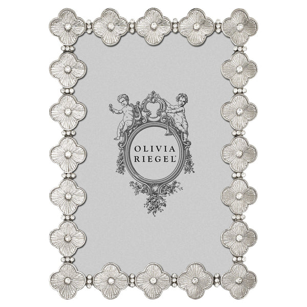 Olivia Riegel Picture Frames Olivia Riegel Clover Frame Silver 4" x 6"