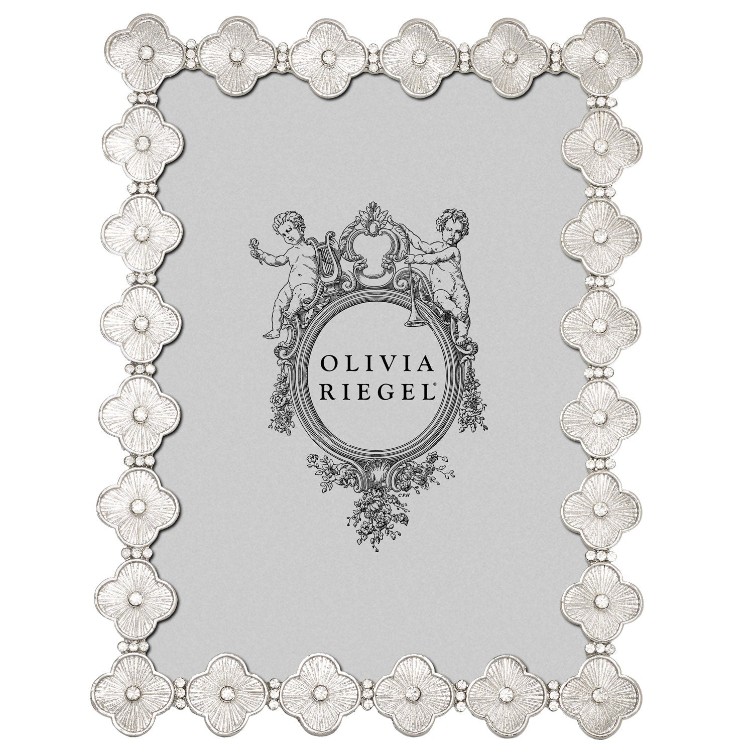 Olivia Riegel Picture Frames Olivia Riegel Clover Frame Silver 5" x 7"