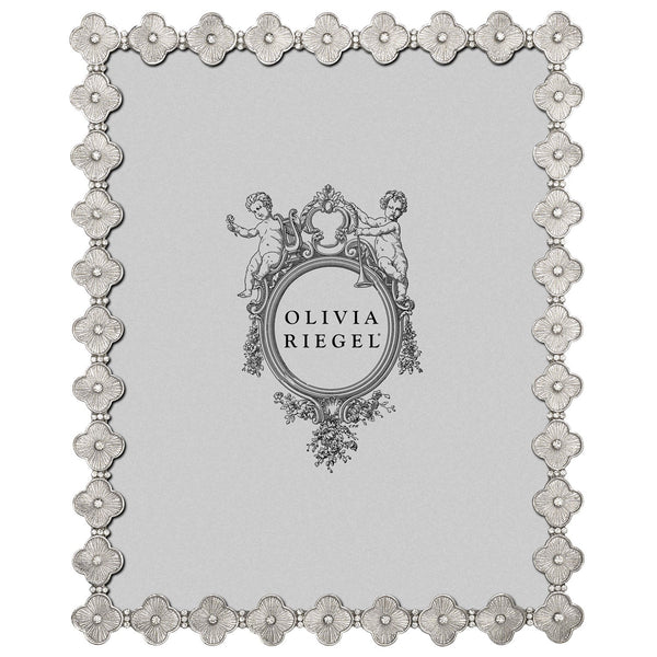 Olivia Riegel Picture Frames Olivia Riegel Clover Frame Silver 8" x 10"