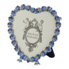 Olivia Riegel Picture Frames Olivia Riegel Contessa Heart Sapphire 3.5" Frame Silver