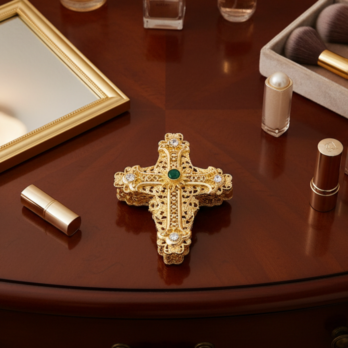 Olivia Riegel Giftware Olivia Riegel Cross Box Gold