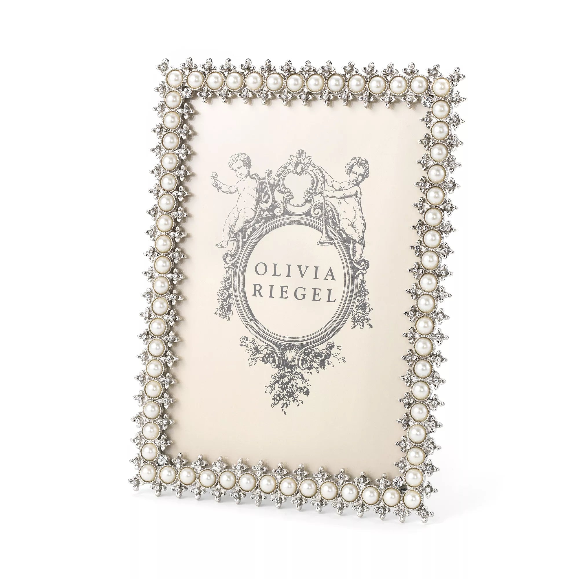 Olivia Riegel Picture Frames Olivia Riegel Crystal & Pearl 5" X 7" Frame