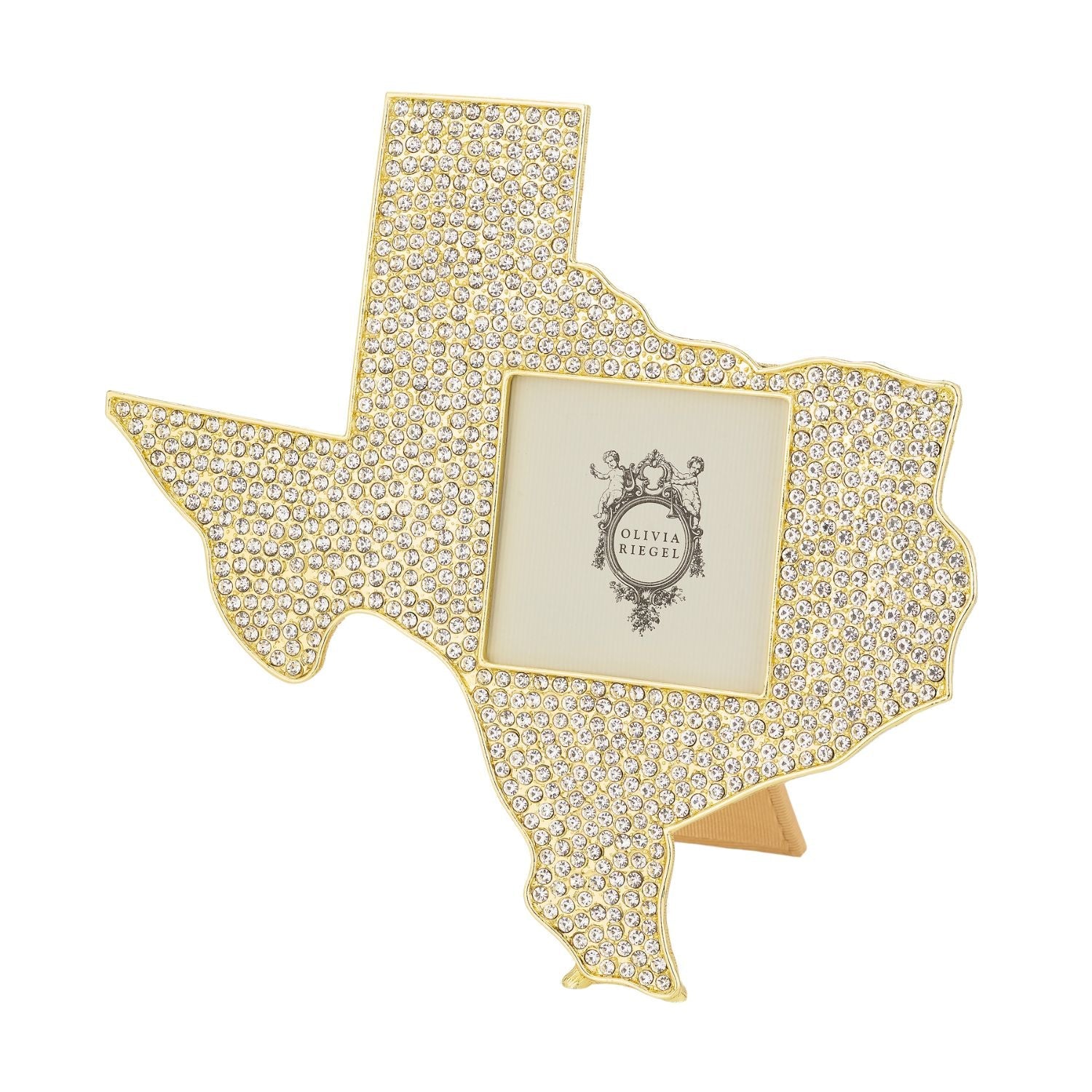 Olivia Riegel Picture Frames Olivia Riegel Crystal Texas Picture Frame Gold 3" x 3"