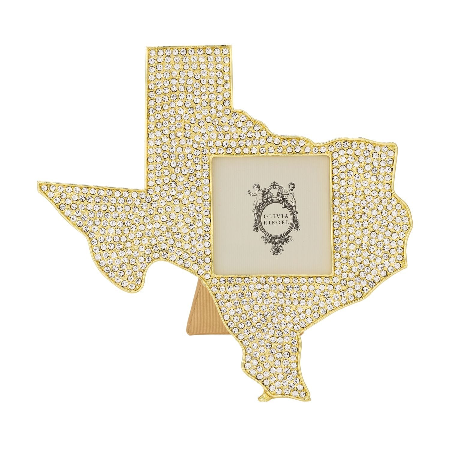 Olivia Riegel Picture Frames Olivia Riegel Crystal Texas Picture Frame Gold 3" x 3"
