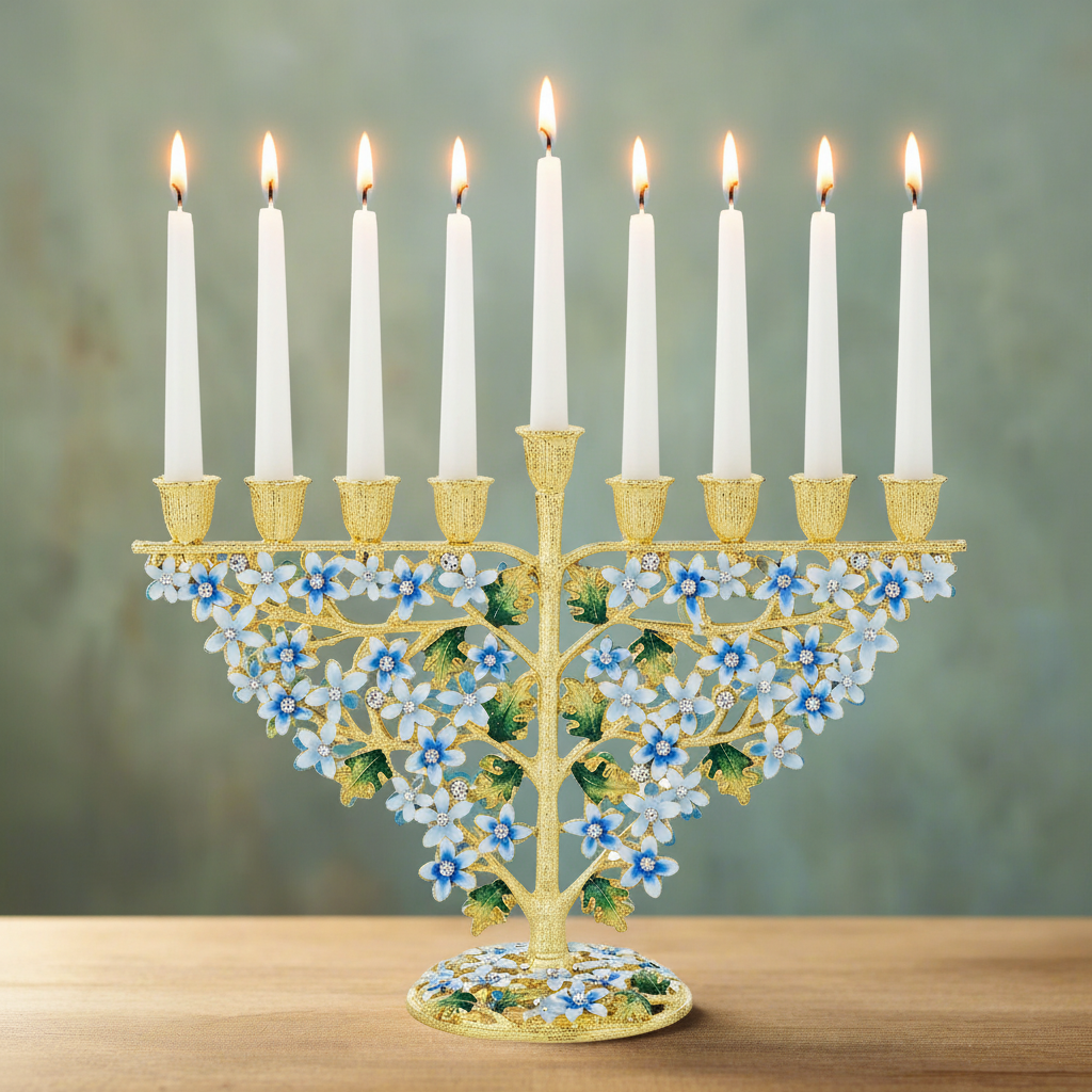 Olivia Riegel Giftware Olivia Riegel Daphne Menorah Blue
