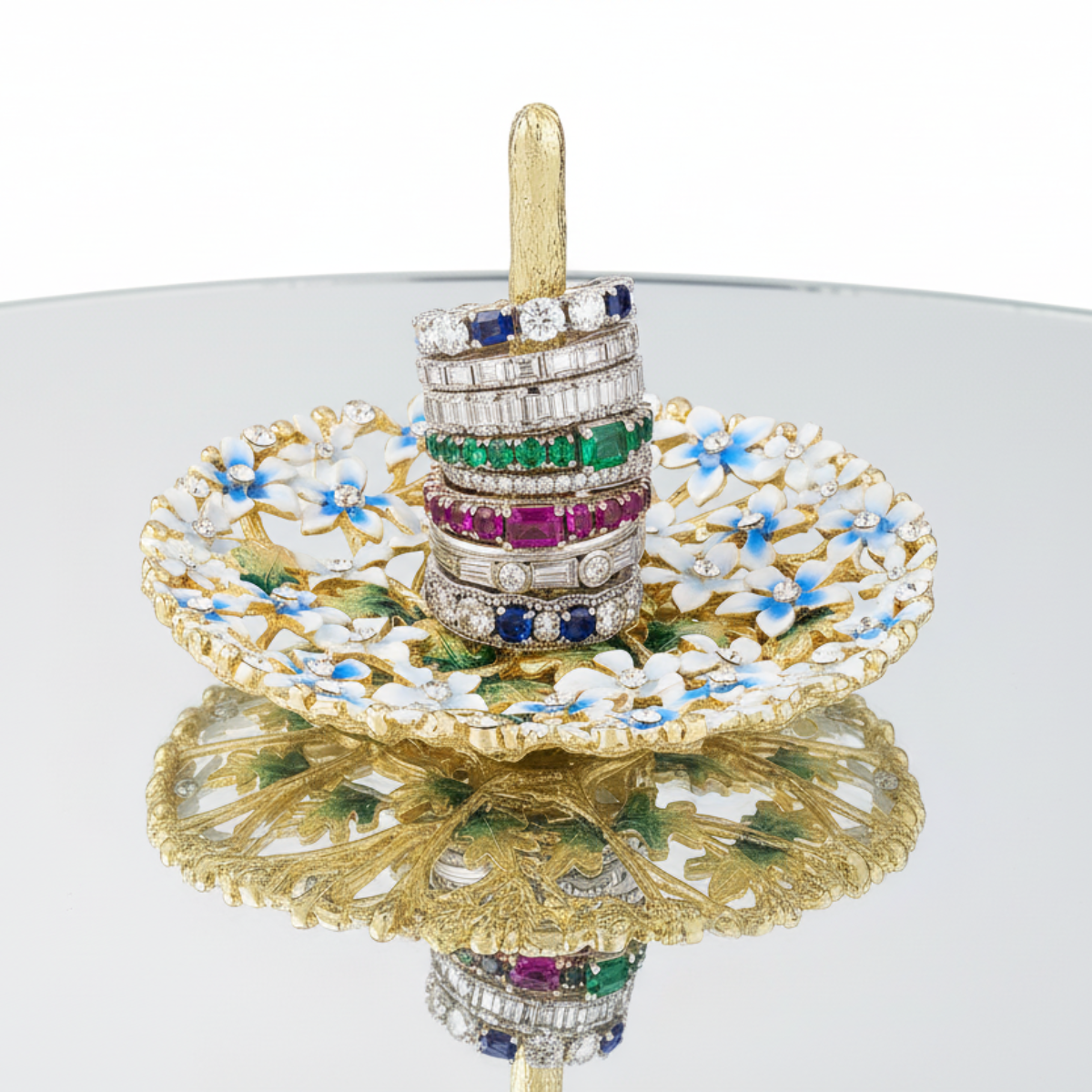 Olivia Riegel Giftware Olivia Riegel Daphne Ring Holder Blue