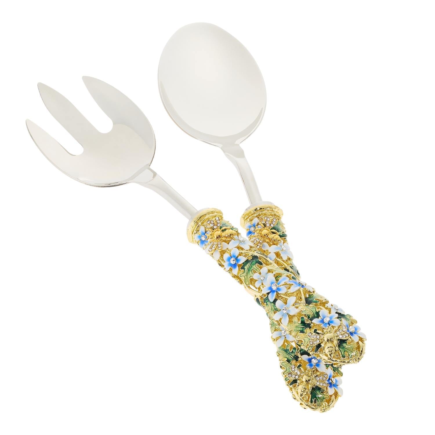 Olivia Riegel Giftware Olivia Riegel Daphne Salad Serving Set Blue