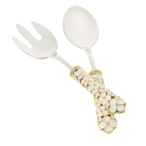 Olivia Riegel Giftware Olivia Riegel Dogwood Salad Serving Set White