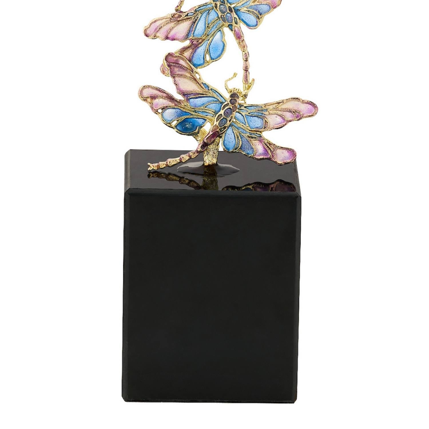 Olivia Riegel Giftware Olivia Riegel Enamel Dragonfly Sculpture Blue