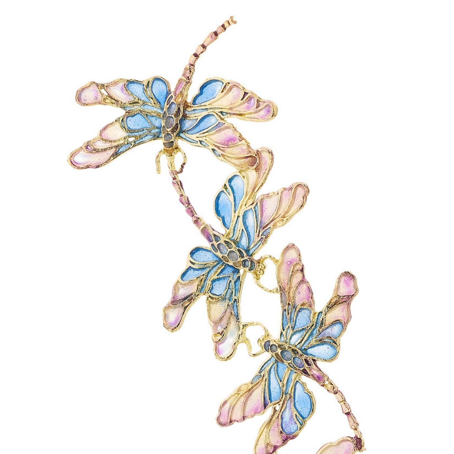 Olivia Riegel Giftware Olivia Riegel Enamel Dragonfly Sculpture Blue
