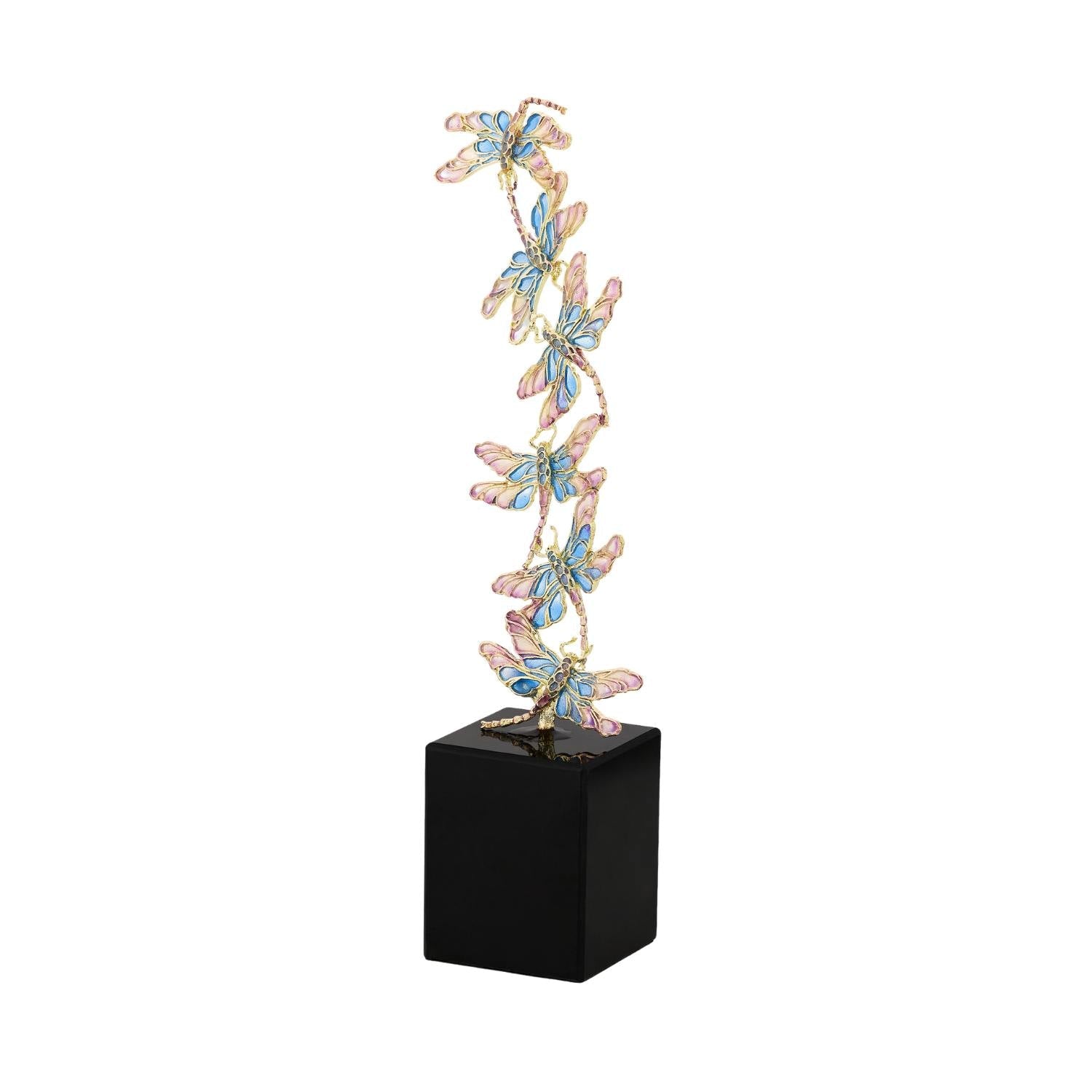 Olivia Riegel Giftware Olivia Riegel Enamel Dragonfly Sculpture Blue