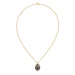 Olivia Riegel Jewelry Olivia Riegel Enamel Egg Locket Pendant Necklace Gray