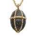 Olivia Riegel Jewelry Olivia Riegel Enamel Egg Locket Pendant Necklace Gray
