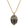 Olivia Riegel Jewelry Olivia Riegel Enamel Egg Locket Pendant Necklace Gray