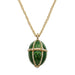 Olivia Riegel Jewelry Olivia Riegel Enamel Egg Locket Pendant Necklace Green