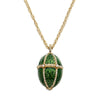 Olivia Riegel Jewelry Olivia Riegel Enamel Egg Locket Pendant Necklace Green