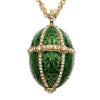 Olivia Riegel Jewelry Olivia Riegel Enamel Egg Locket Pendant Necklace Green