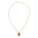 Olivia Riegel Jewelry Olivia Riegel Enamel Egg Locket Pendant Necklace Salmon