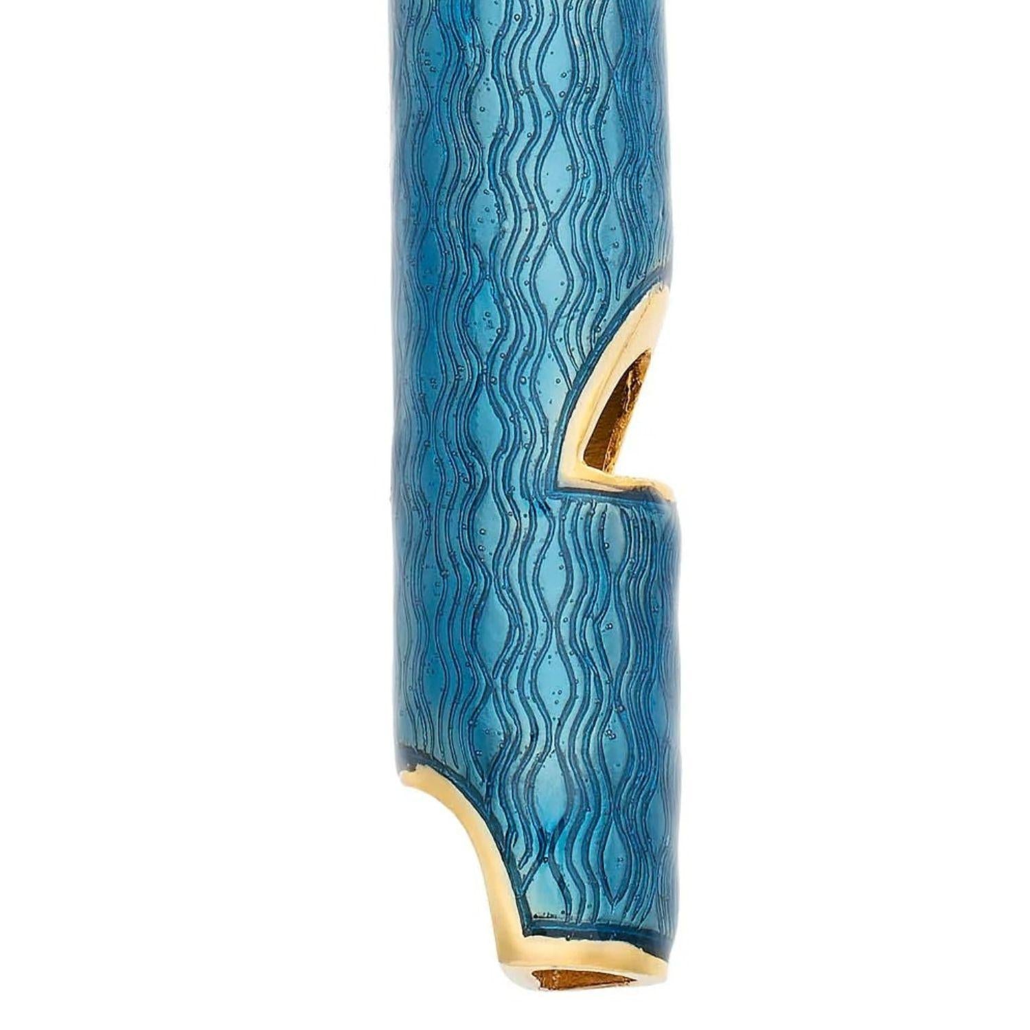 Olivia Riegel Jewelry Olivia Riegel Enamel Whistle Pendant Necklace Blue