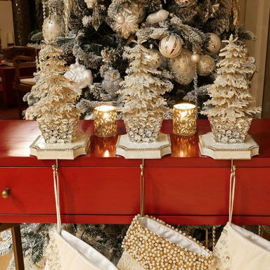 Olivia Riegel Giftware Olivia Riegel Flocked Crystal Tree Stocking Holder