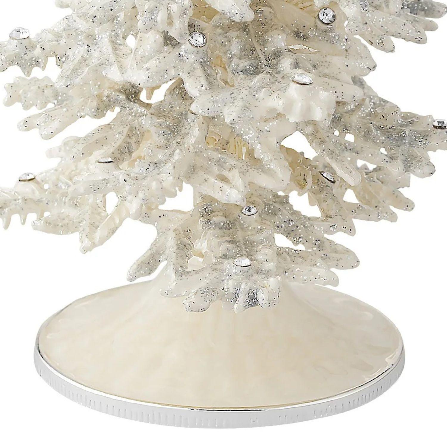 Olivia Riegel Giftware Olivia Riegel Flocked Enamel Christmas Tree White Large