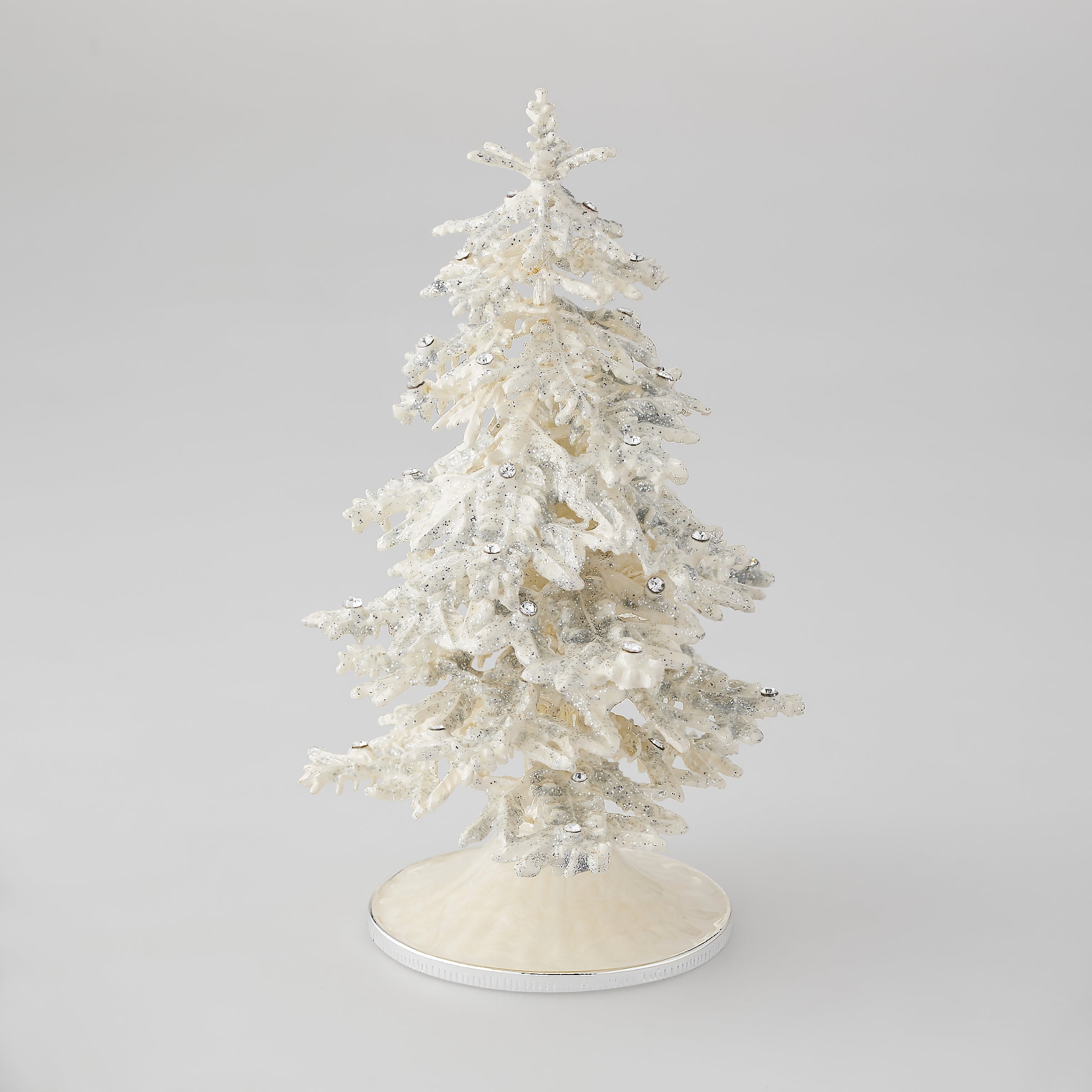Olivia Riegel Giftware Olivia Riegel Flocked Enamel Christmas Tree White Large
