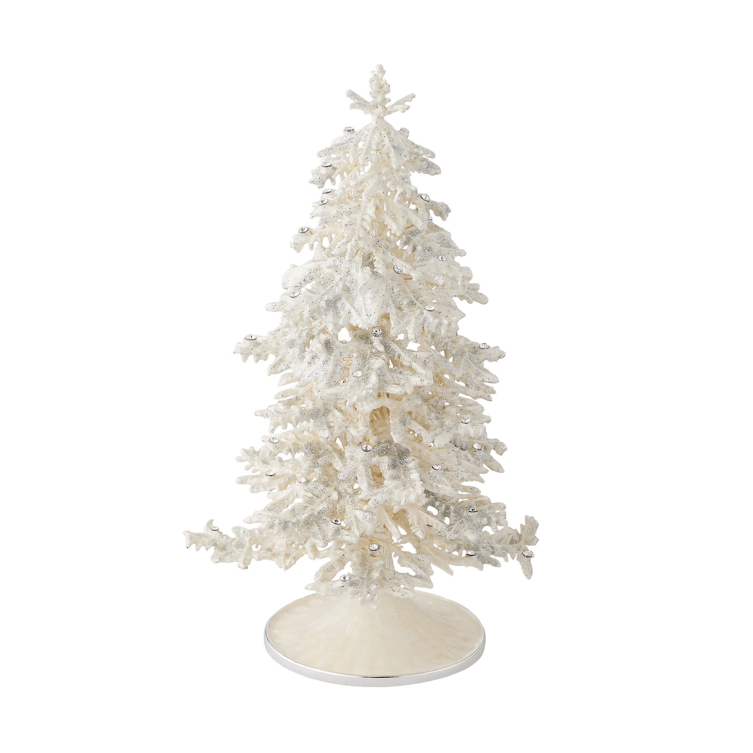 Olivia Riegel Giftware Olivia Riegel Flocked Enamel Christmas Tree White Large