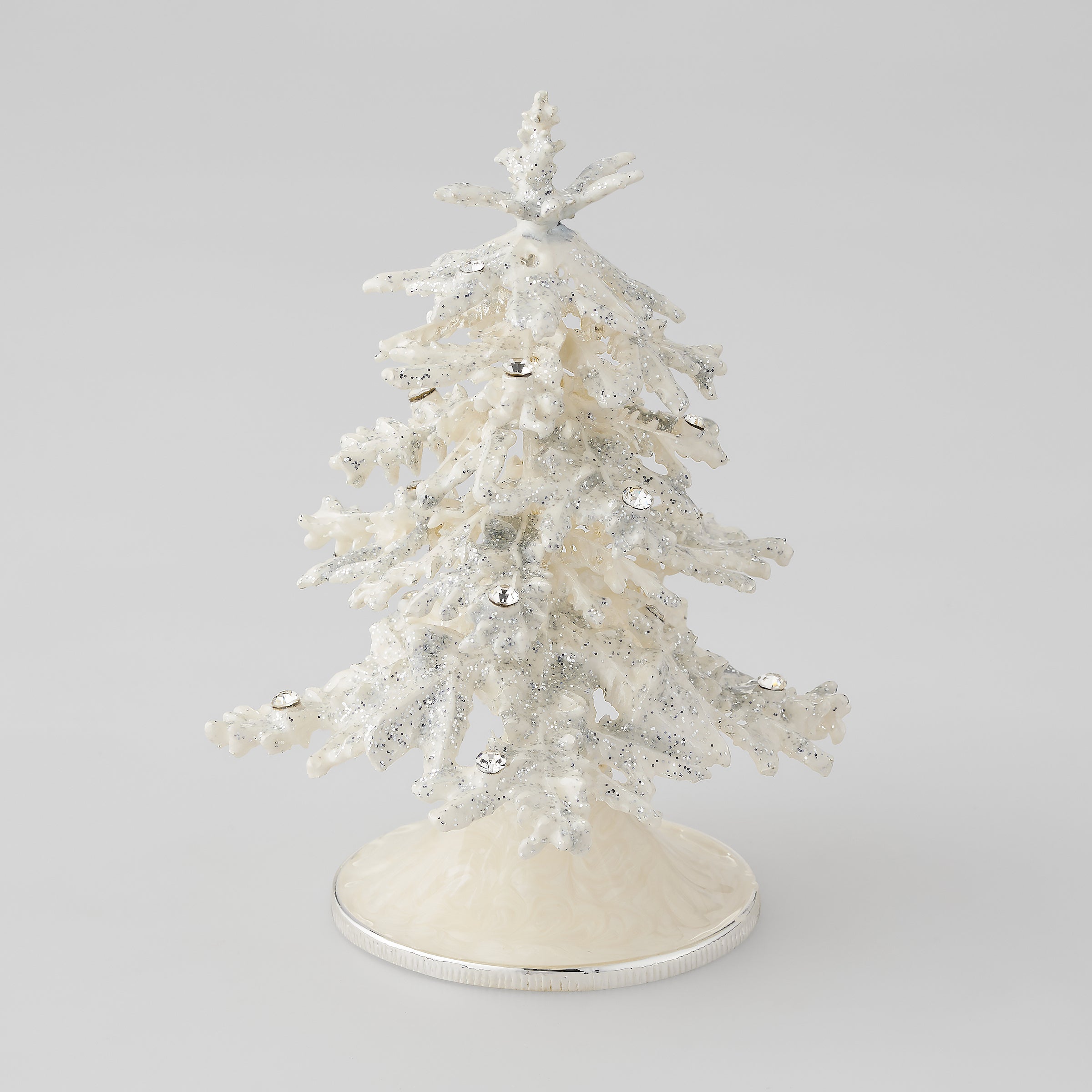 Olivia Riegel Giftware Olivia Riegel Flocked Enamel Christmas Tree White Mediium