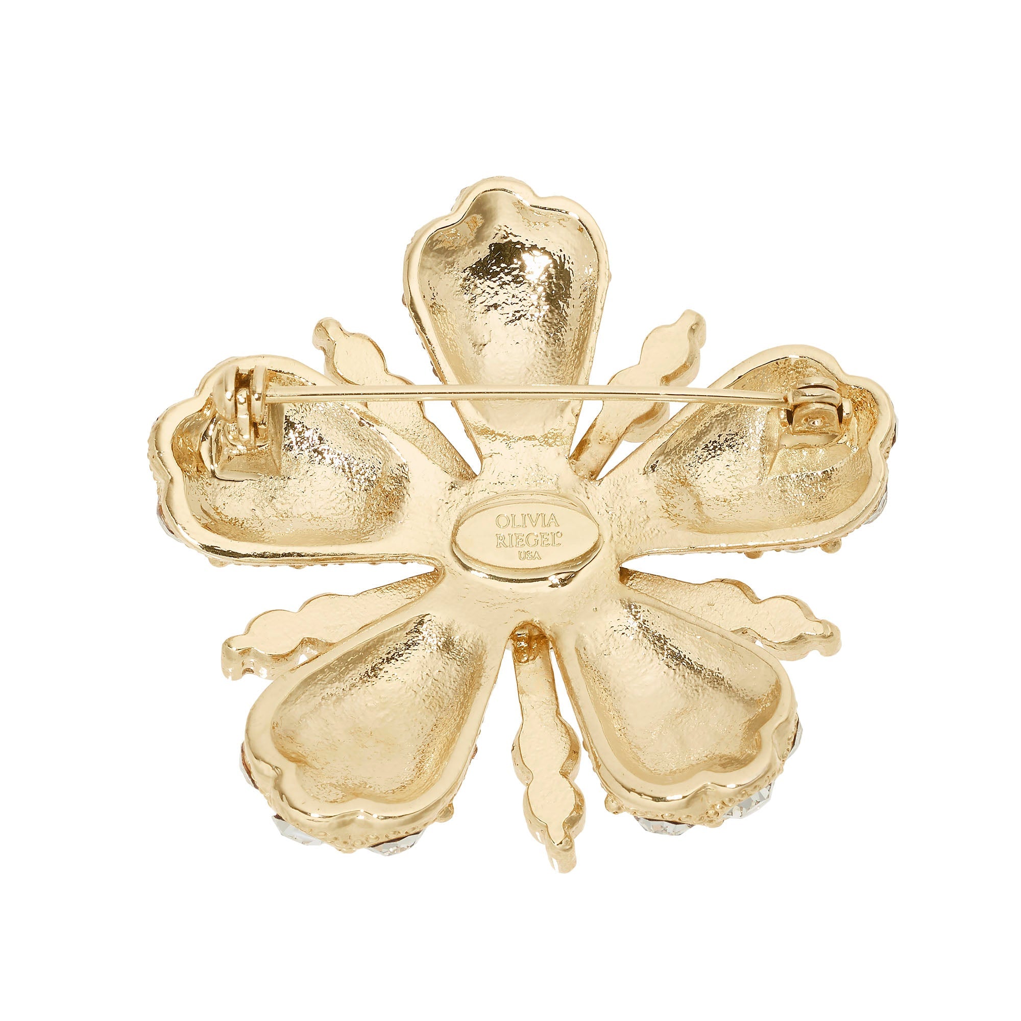 Olivia Riegel Jewelry Olivia Riegel Flower Brooch with Crystals