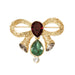 Olivia Riegel Jewelry Olivia Riegel Gold Bow Brooch with Crystals