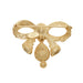 Olivia Riegel Jewelry Olivia Riegel Gold Bow Brooch with Crystals