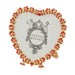 Olivia Riegel Picture Frames Olivia Riegel Gold Contessa Heart 3.5" Frame with Ruby Crystals & Red Pearls Red