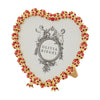 Olivia Riegel Picture Frames Olivia Riegel Gold Contessa Heart 3.5" Frame with Ruby Crystals & Red Pearls Red