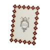Olivia Riegel Picture Frames Olivia Riegel Gold Enamel Clover Picture Frame 5" x 7" Crimson