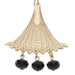 Olivia Riegel Jewelry Olivia Riegel Gold Fan with Jet Bead Drop Wire Earrings