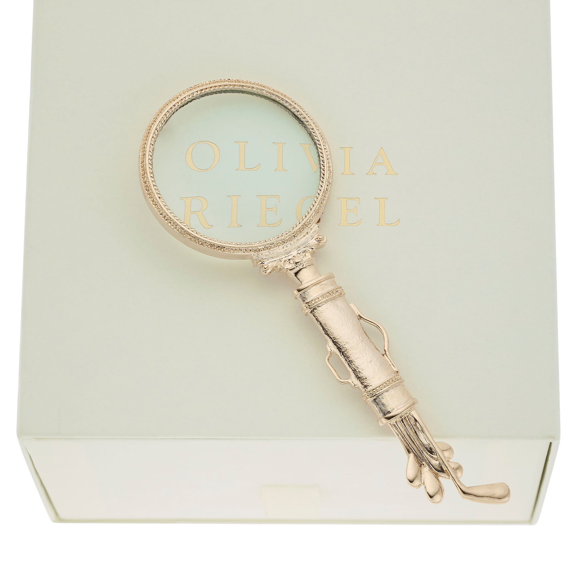 Olivia Riegel Jewelry Olivia Riegel Gold Golf Clubs Magnifying Glass