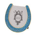 Olivia Riegel Picture Frames Olivia Riegel Gold Horseshoe Frame with Capri Blue Stones Blue