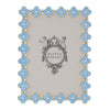 Olivia Riegel Picture Frames Olivia Riegel Gold Light Blue Enamel Clover Picture Frame 5" x 7"