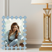 Olivia Riegel Picture Frames Olivia Riegel Gold Light Blue Enamel Clover Picture Frame 5" x 7"
