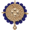 Olivia Riegel Jewelry Olivia Riegel Gold Medallion with Lapis Clip Earrings