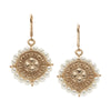 Olivia Riegel Jewelry Olivia Riegel Gold Medallion with Pearls Leverback Earrings