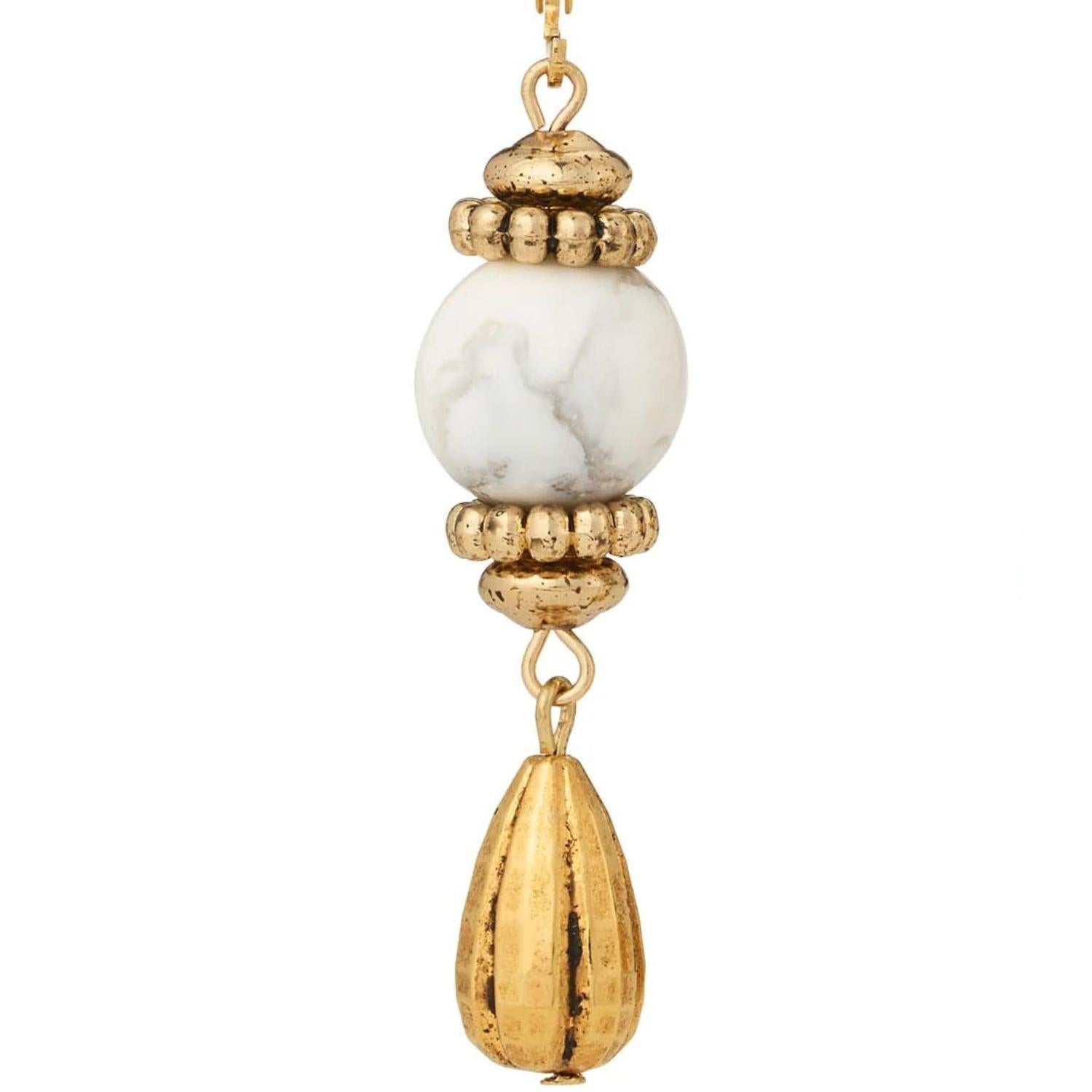 Olivia Riegel Jewelry Olivia Riegel Gold Teardrop Earrings Howlite