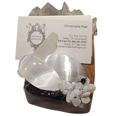 Olivia Riegel Gfitware Olivia Riegel Krystallos Card Holder White